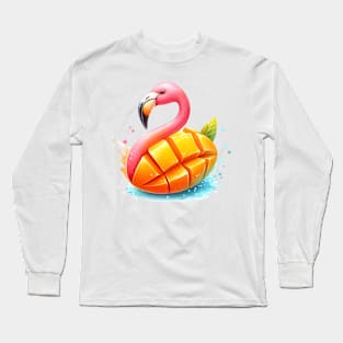 Flamango, flamingo mango Long Sleeve T-Shirt